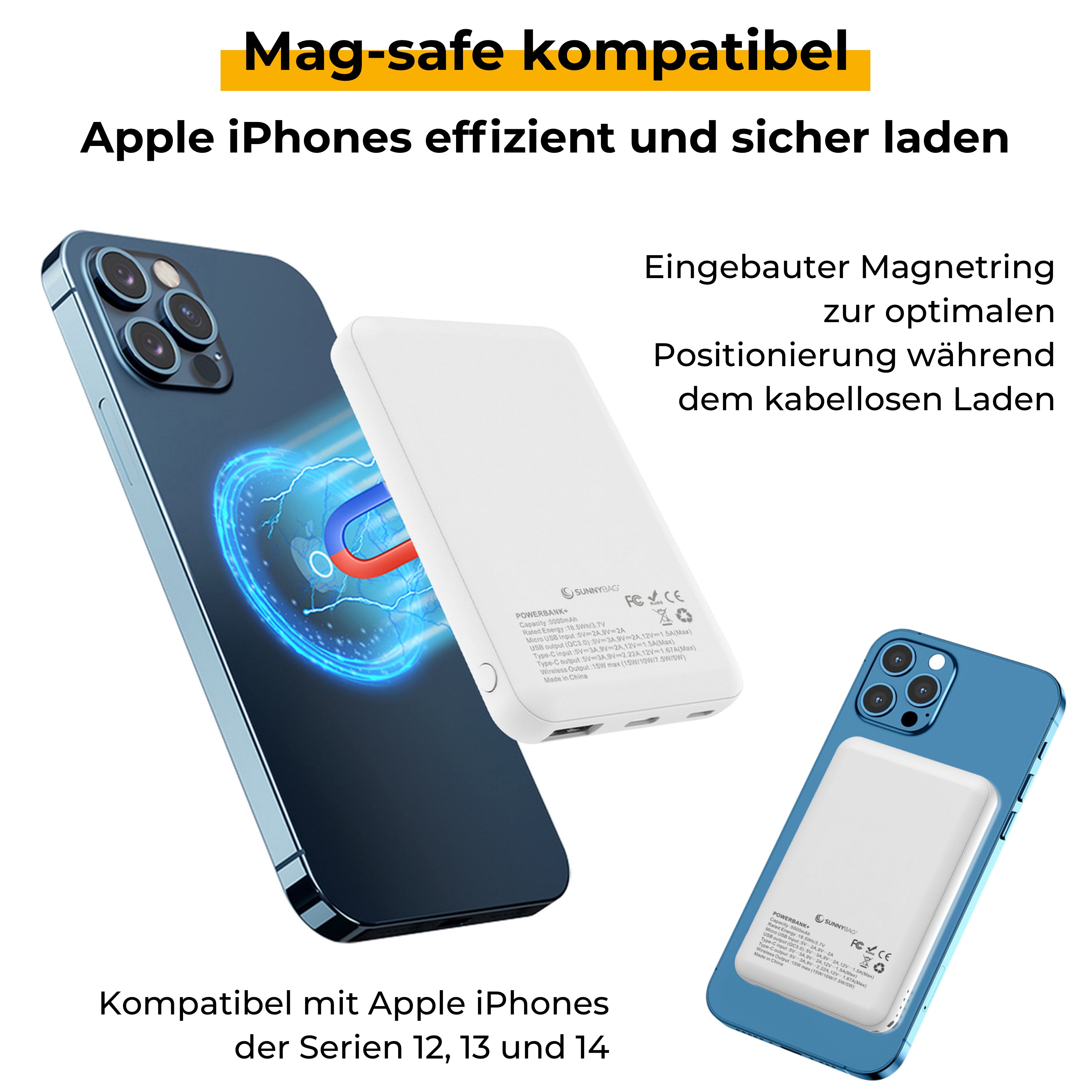 Sunnybag POWERBANK+ 5.000mAh Refurbed