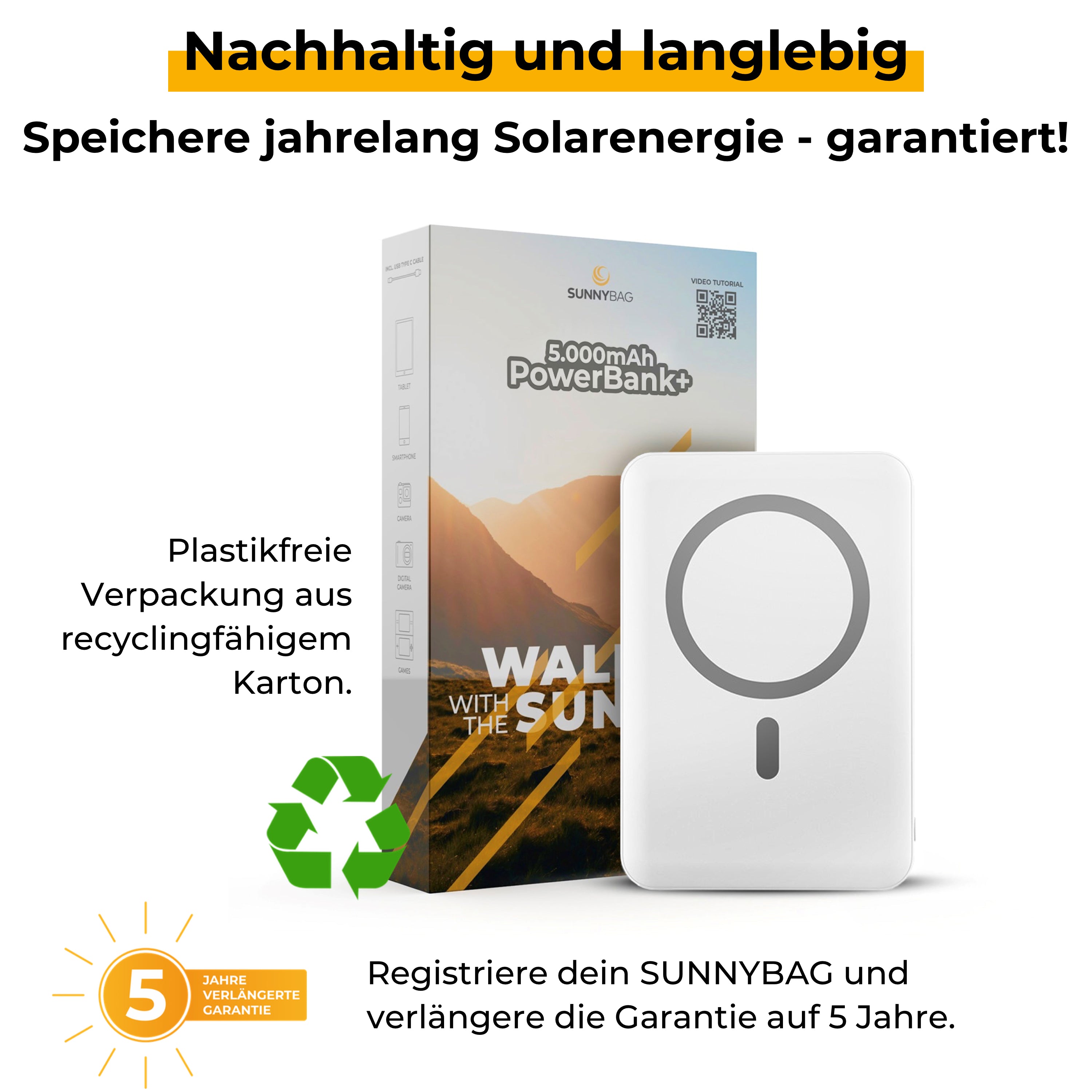 Sunnybag POWERBANK+ 5.000mAh Refurbed
